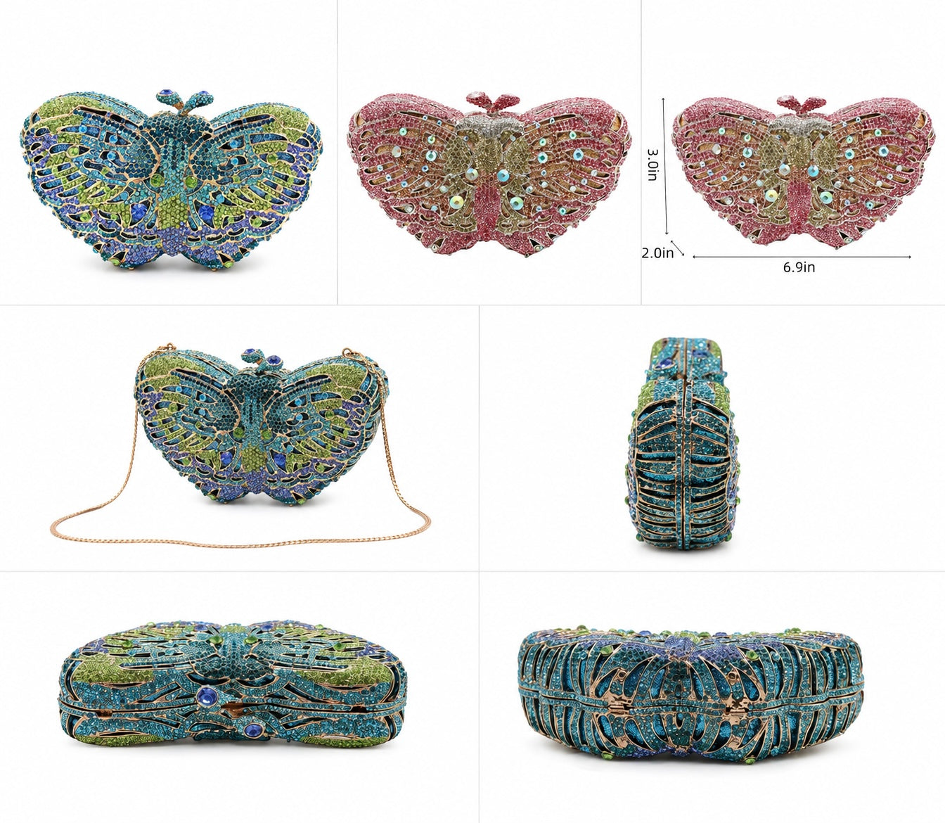 Butterfly | sparkling purse