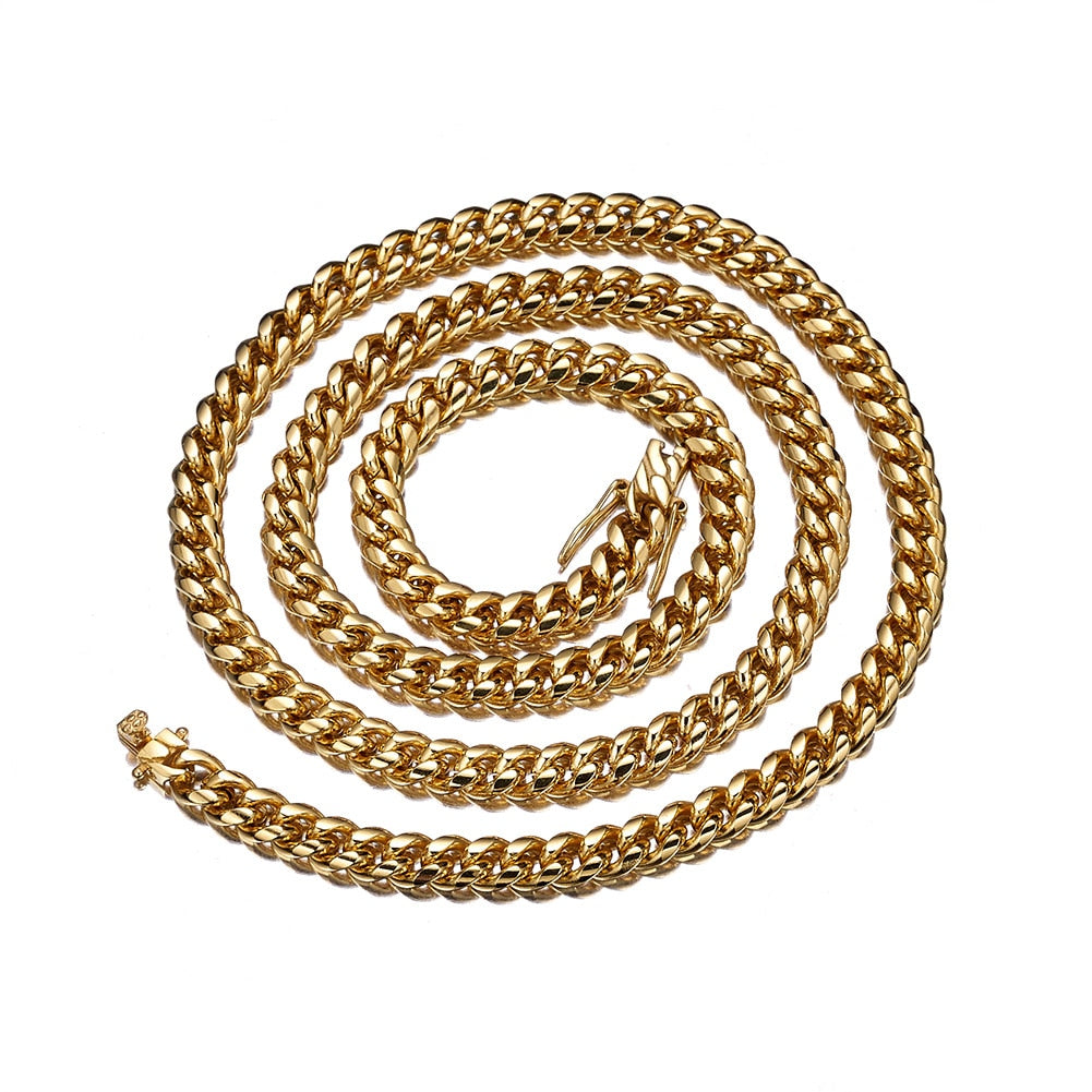 Plain Jane 8mm cuban necklace