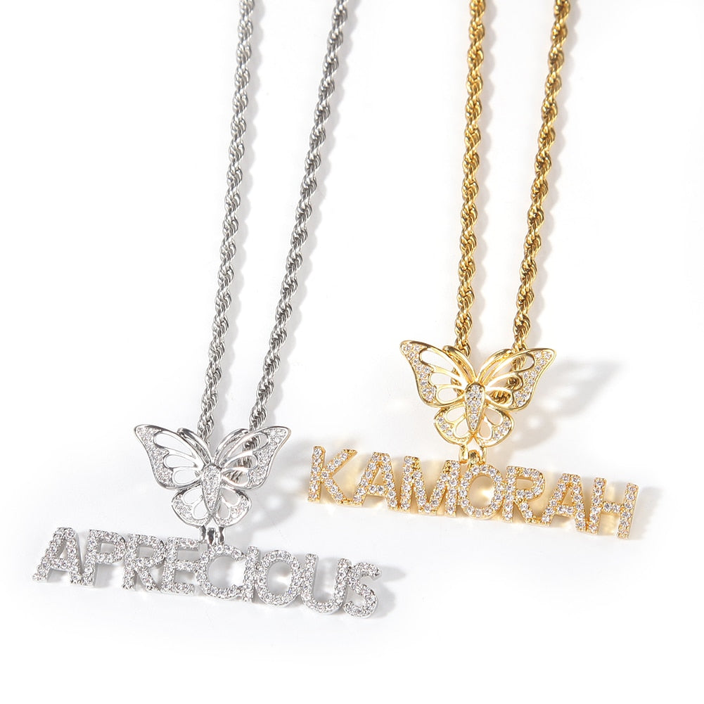 Mariposa Mini Personalized Name Necklace