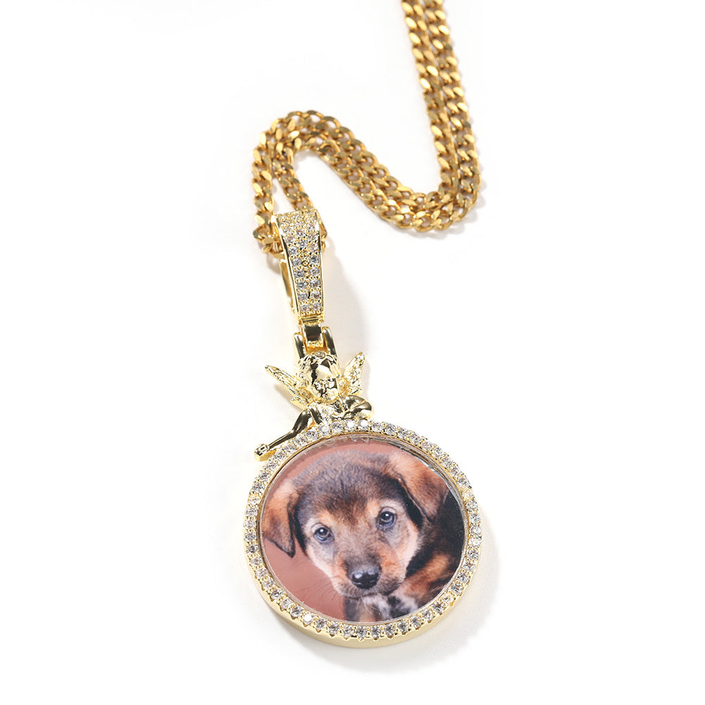 Guardian Angle Photo Pendant