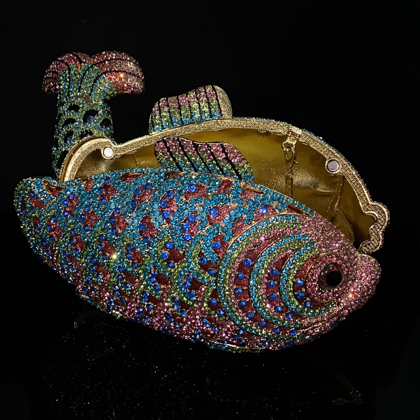 Sparkling Fish Statement Clutch