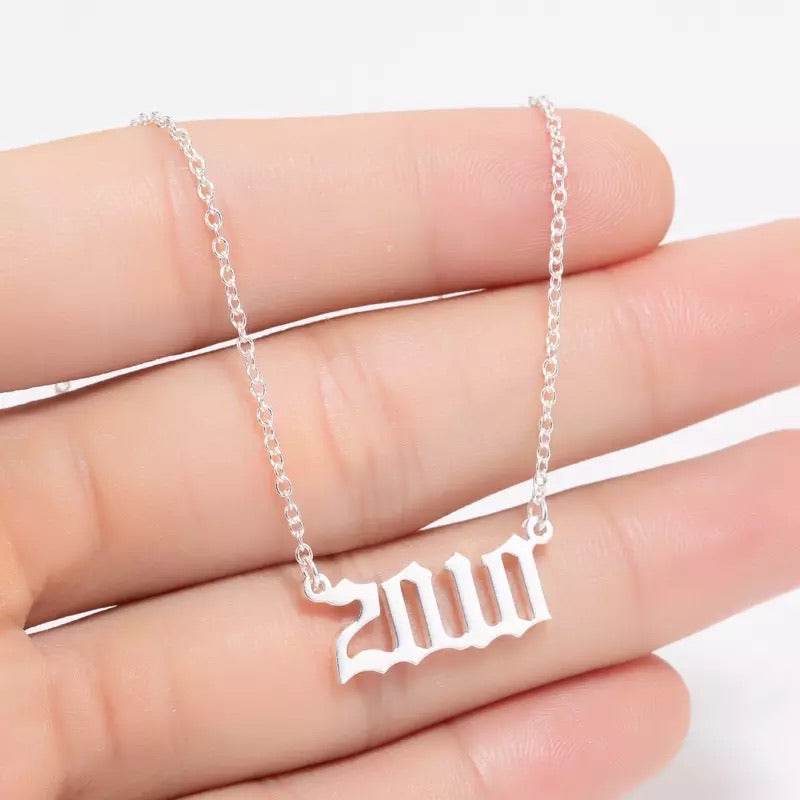 Stainless Personalized Number Chain