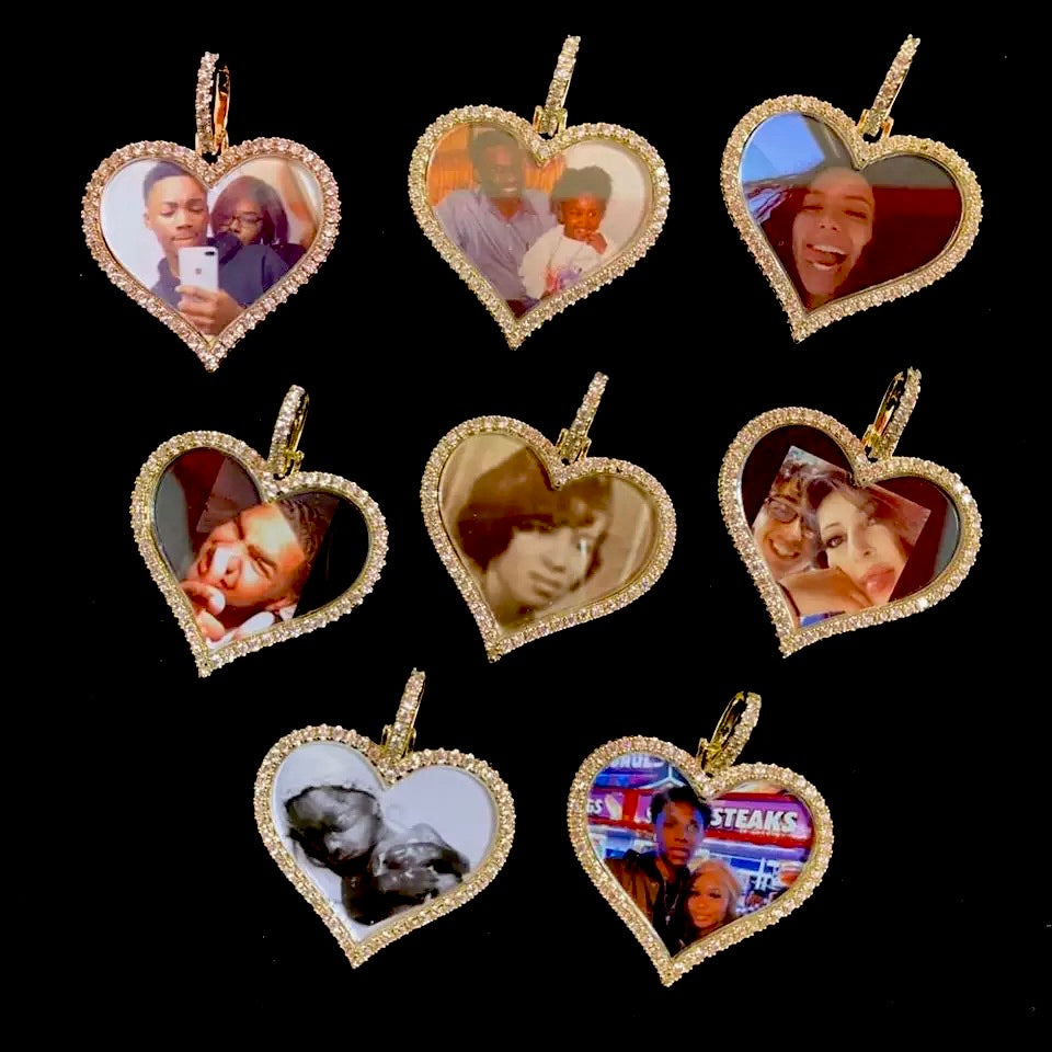 Heart Beat Photo Pendant