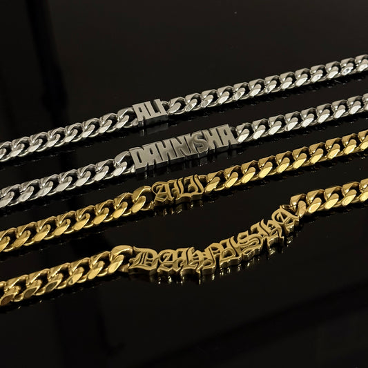 Savannah | custom cuban nameplate necklace