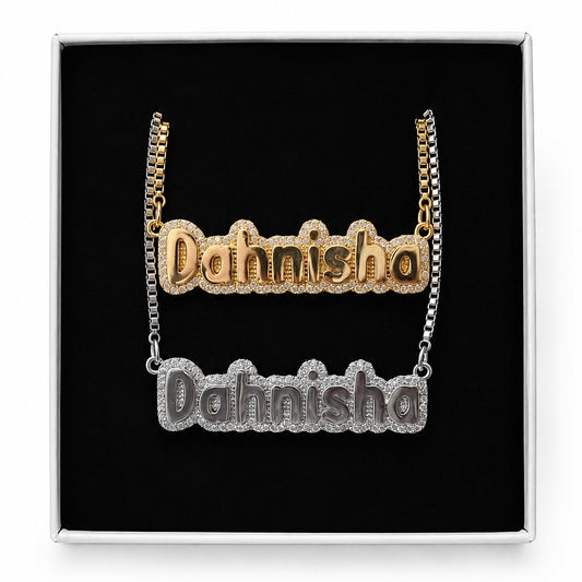 stones | paved name necklace