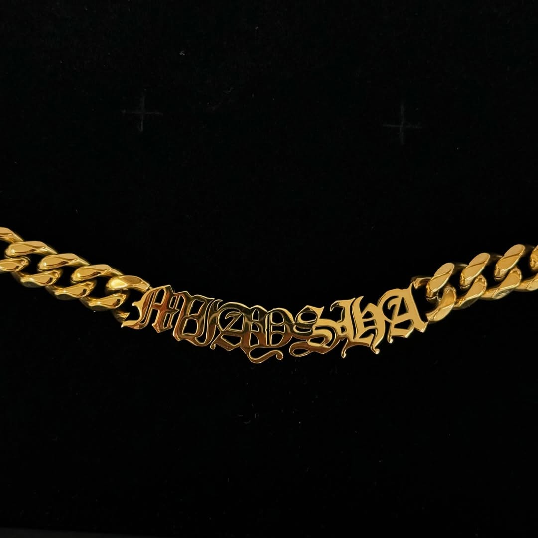 Savannah | custom cuban nameplate necklace