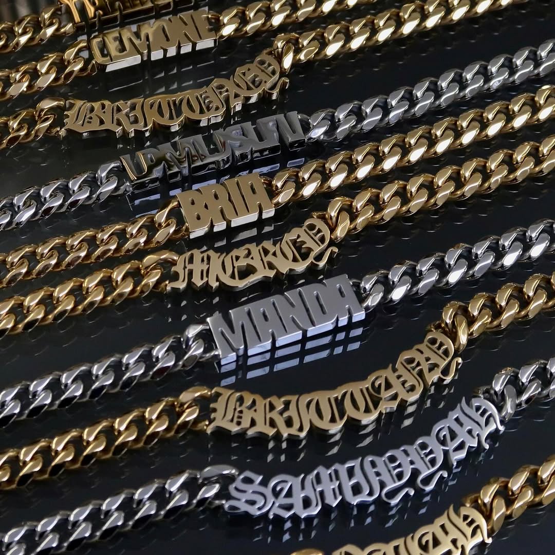 Savannah | custom cuban nameplate necklace