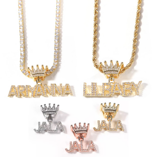 Royal Mini Personalized Name Pendant