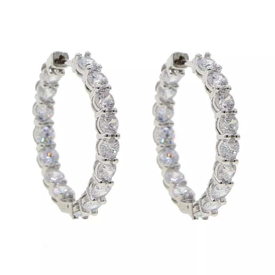 Diamante Mini Hoops