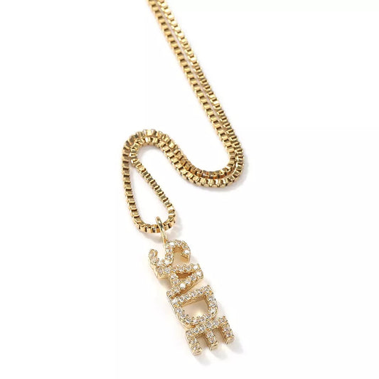 Vertical Personalized Necklace