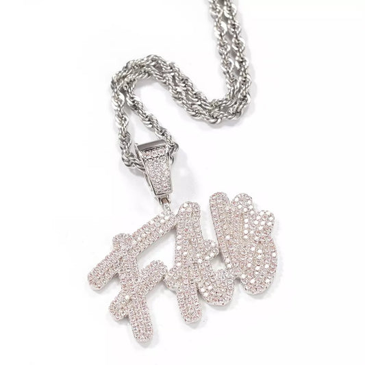 Icy CZ Personalized Necklace